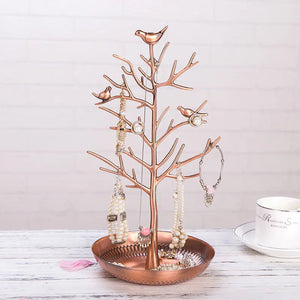 Creative Metal Jewelry Display Stand with Bird Design - Yahko Merchandise