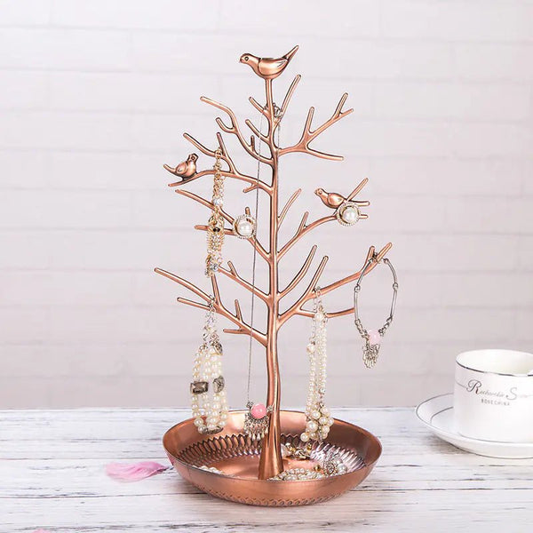 Creative Metal Jewelry Display Stand with Bird Design - Yahko Merchandise