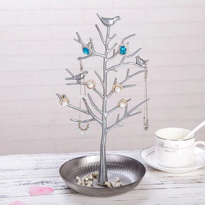 Creative Metal Jewelry Display Stand with Bird Design - Yahko Merchandise