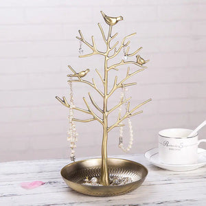 Creative Metal Jewelry Display Stand with Bird Design - Yahko Merchandise