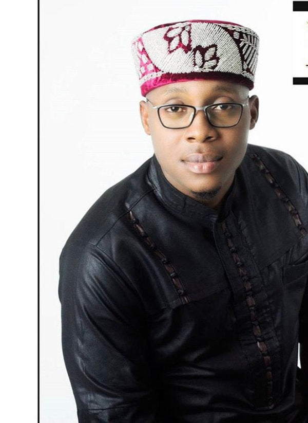Custom design african men’s beaded hat, Nigerian cap - Yahko Merchandise