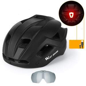 Cycling Helmet Integrated With Goggles Helmet Mountain Road Bike Helmet Equipment - Yahko Merchandise