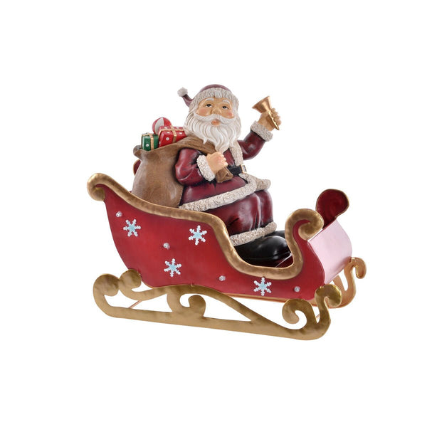 Decoration DKD Home Decor LED Light Red Metal Resin Father Christmas - Yahko Merchandise