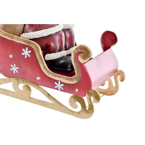 Decoration DKD Home Decor LED Light Red Metal Resin Father Christmas - Yahko Merchandise