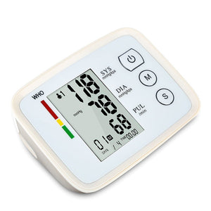 Digital Arm Blood Pressure Test Kit Cuff Sensor Monitor BP Automatic Pressure Tonometer Tensiometer Heart Rate Pulse Meter - Yahko Merchandise