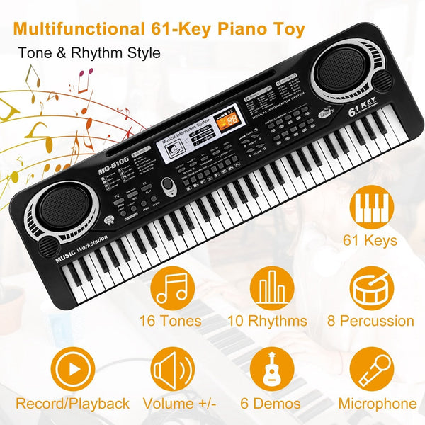 Digital Music Electronic Keyboard Electric Piano Musical Instrument - Yahko Merchandise
