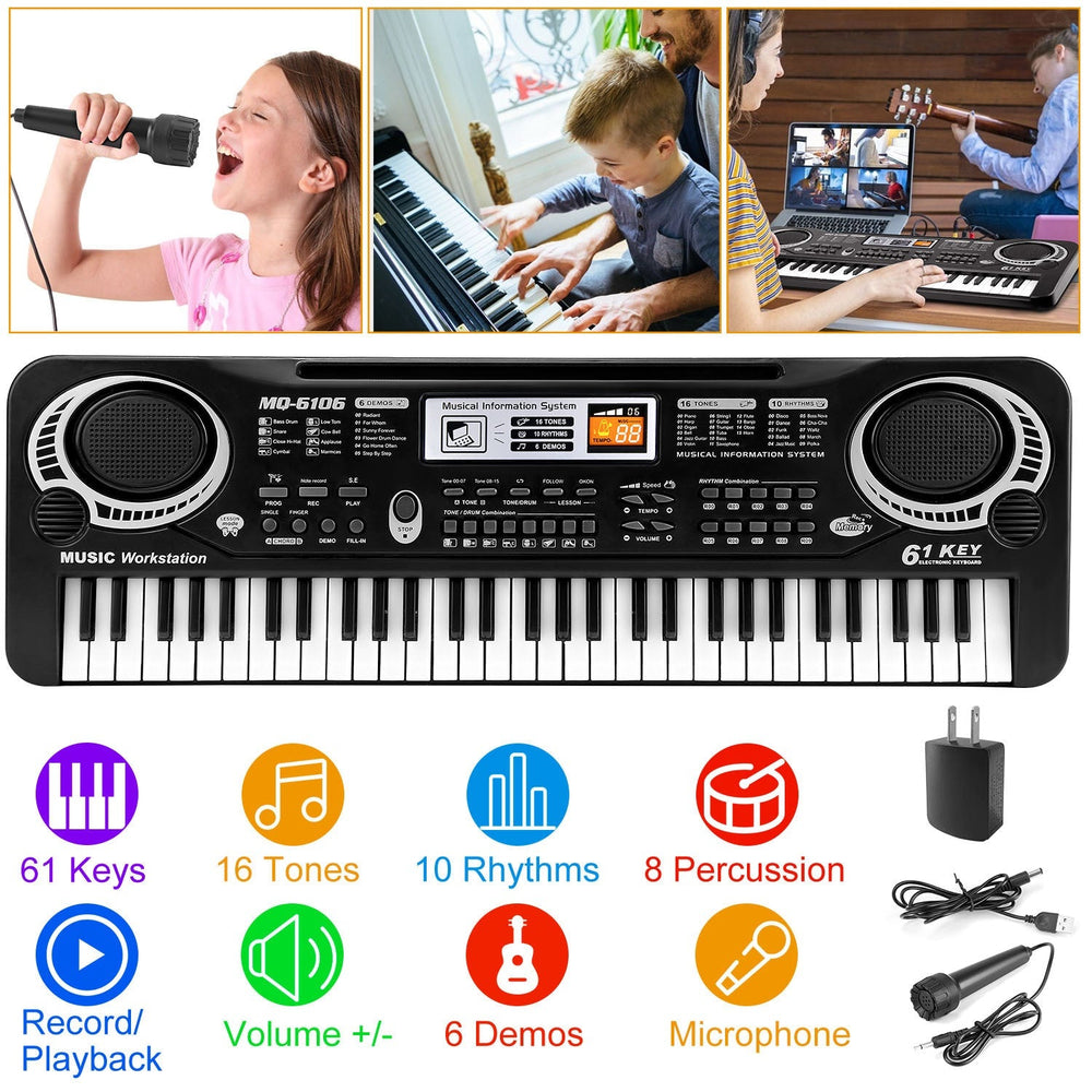 Digital Music Electronic Keyboard Electric Piano Musical Instrument - Yahko Merchandise