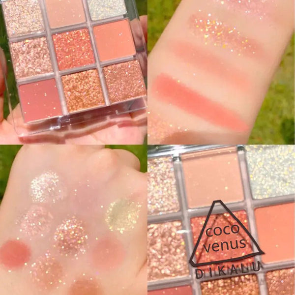DIKALU Sunset Glow Nine - Color Eyeshadow Palette - Yahko Merchandise
