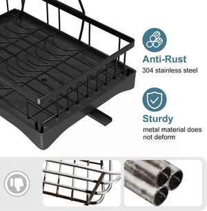 Dish Racks For Kitchen Counter, Stainless Steel Kitchen Dish Drying - Yahko Merchandise