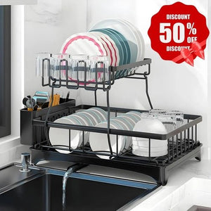Dish Racks For Kitchen Counter, Stainless Steel Kitchen Dish Drying - Yahko Merchandise