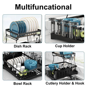 Dish Racks For Kitchen Counter, Stainless Steel Kitchen Dish Drying - Yahko Merchandise