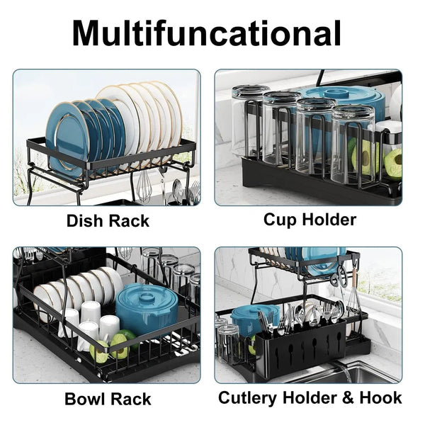 Dish Racks For Kitchen Counter, Stainless Steel Kitchen Dish Drying - Yahko Merchandise