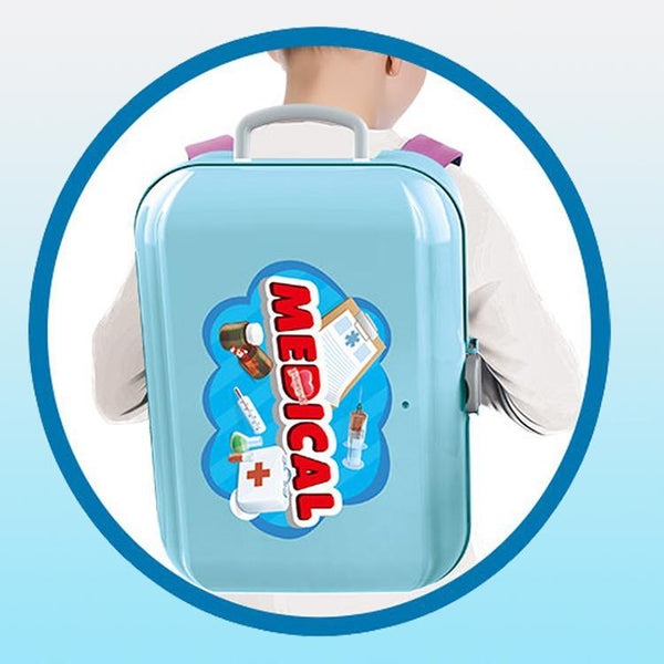 Doctor Role Play Backpack Toothbrush Toothpaste Dentist Toy Set - Yahko Merchandise