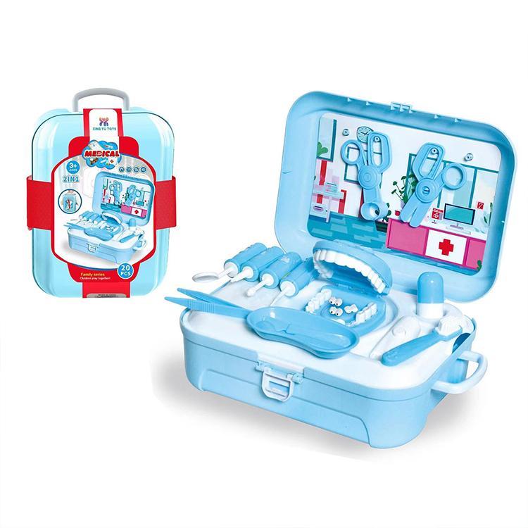 Doctor Role Play Backpack Toothbrush Toothpaste Dentist Toy Set - Yahko Merchandise