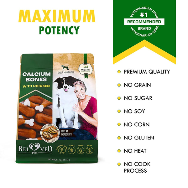 Dog Calcium Bones Wrapped Chicken & Rawhide Free Chew Treats Pet Healthy Dried Snacks Grain Free Organic Meat Chews For Training Small Large Dogs - Yahko Merchandise