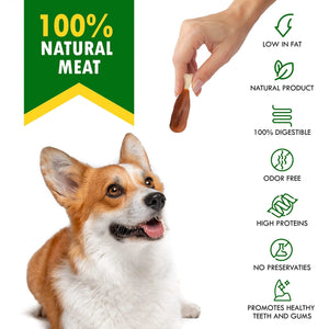 Dog Calcium Bones Wrapped Chicken & Rawhide Free Chew Treats Pet Healthy Dried Snacks Grain Free Organic Meat Chews For Training Small Large Dogs - Yahko Merchandise