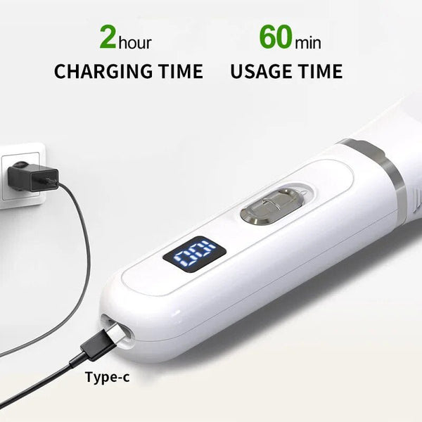 Dog Clippers Low Noise Paw Trimmer Rechargeable Pet Cat Grooming Kit - Yahko Merchandise