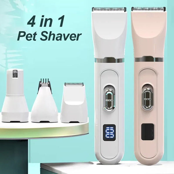 Dog Clippers Low Noise Paw Trimmer Rechargeable Pet Cat Grooming Kit - Yahko Merchandise