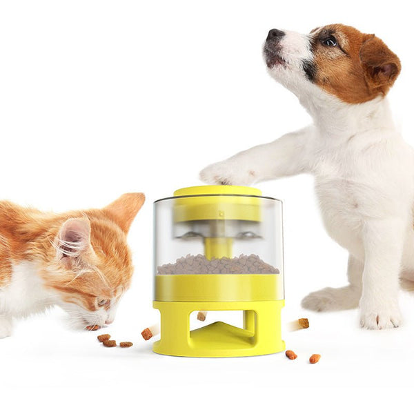Dog Food Feeder Pet Accessories Cat Feeder Catapult Educational Dog Toys Pet Supplies Food Dispenser Just One Snap Comes Food - Yahko Merchandise