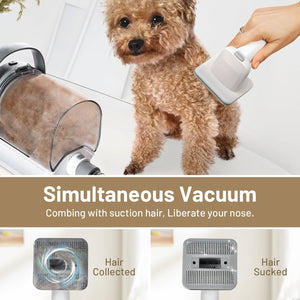 Dog Grooming Kit Pet Hair Cleaning Low Noise Vacuum Cleaner And - Yahko Merchandise