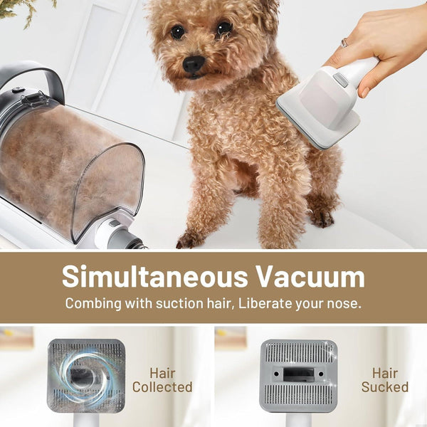Dog Grooming Kit Pet Hair Cleaning Low Noise Vacuum Cleaner And - Yahko Merchandise