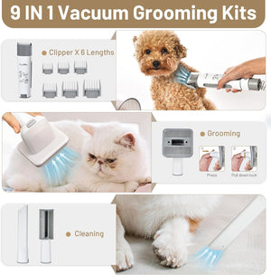 Dog Grooming Kit Pet Hair Cleaning Low Noise Vacuum Cleaner And - Yahko Merchandise