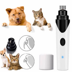 Dog Nail Grinders Rechargeable Pet Nail Clippers Grooming Trimmer - Yahko Merchandise