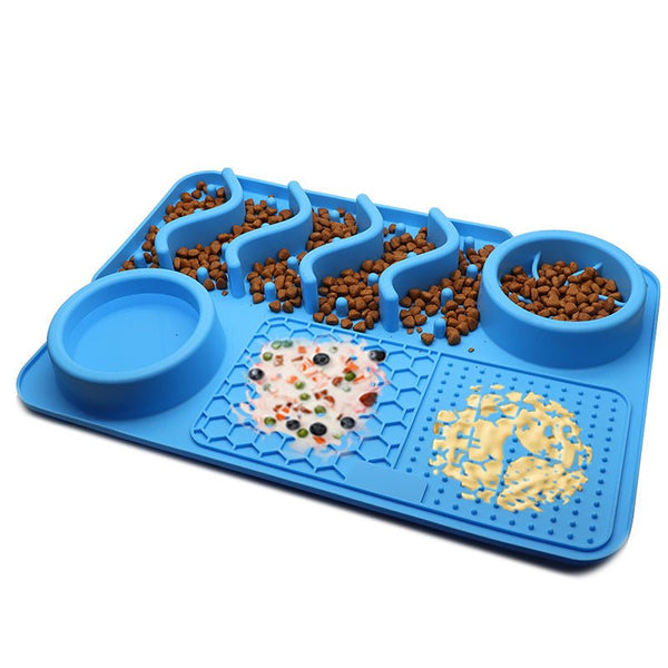 Dog Silicone Licking Pad Pet Licking Mat Silicone Smelling Mat Multifunctional Food Bowl Pets Supplies - Yahko Merchandise