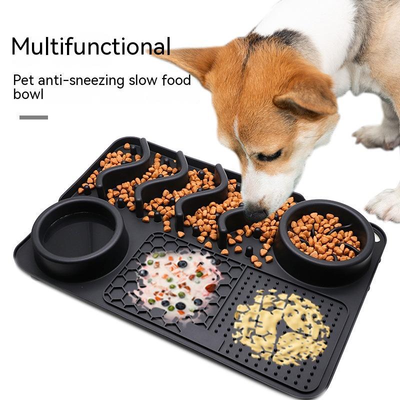 Dog Silicone Licking Pad Pet Licking Mat Silicone Smelling Mat Multifunctional Food Bowl Pets Supplies - Yahko Merchandise