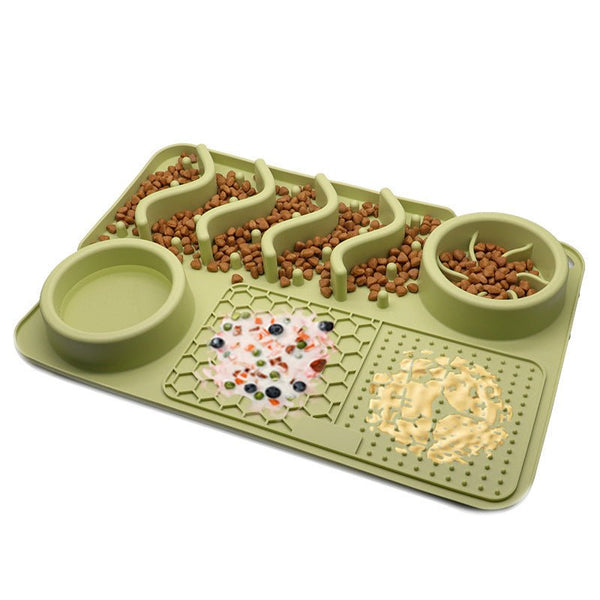 Dog Silicone Licking Pad Pet Licking Mat Silicone Smelling Mat Multifunctional Food Bowl Pets Supplies - Yahko Merchandise