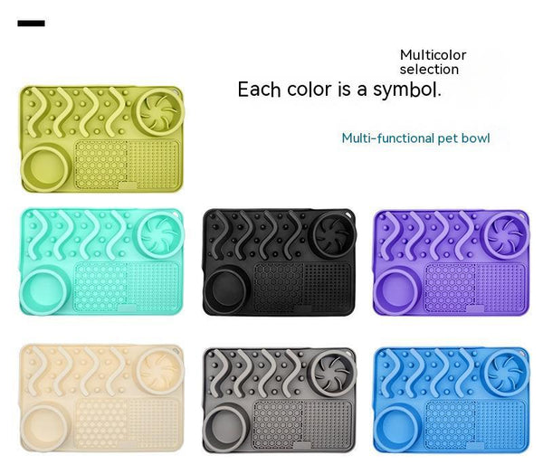 Dog Silicone Licking Pad Pet Licking Mat Silicone Smelling Mat Multifunctional Food Bowl Pets Supplies - Yahko Merchandise