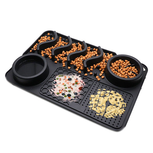 Dog Silicone Licking Pad Pet Licking Mat Silicone Smelling Mat Multifunctional Food Bowl Pets Supplies - Yahko Merchandise