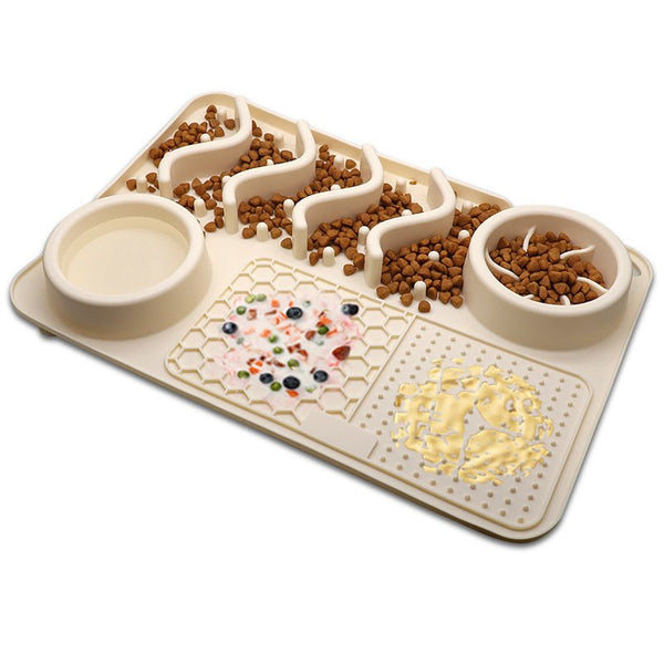 Dog Silicone Licking Pad Pet Licking Mat Silicone Smelling Mat Multifunctional Food Bowl Pets Supplies - Yahko Merchandise