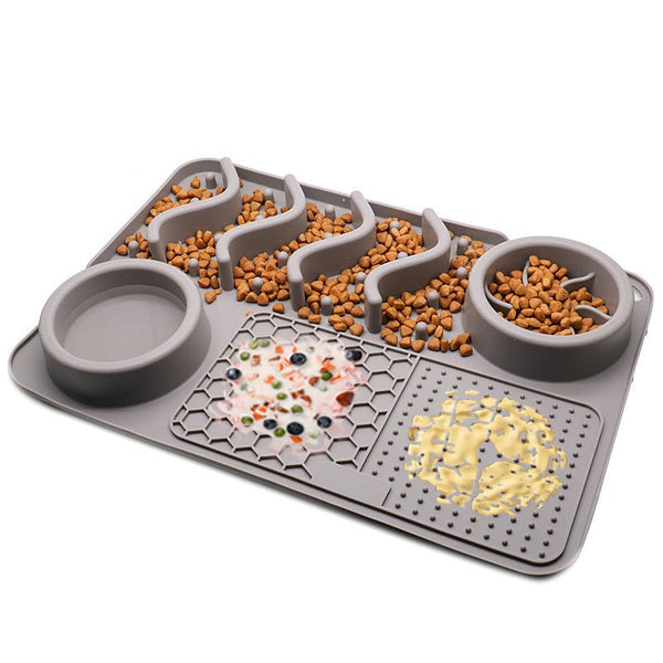 Dog Silicone Licking Pad Pet Licking Mat Silicone Smelling Mat Multifunctional Food Bowl Pets Supplies - Yahko Merchandise