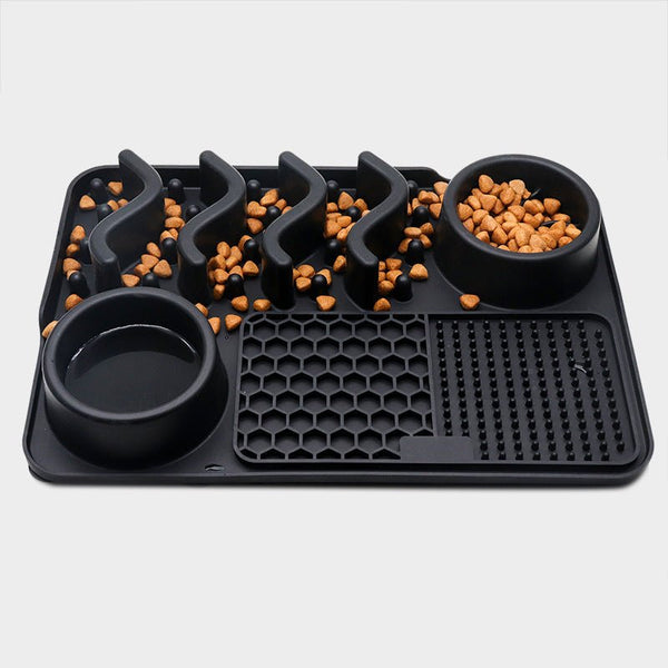 Dog Silicone Licking Pad Pet Licking Mat Silicone Smelling Mat Multifunctional Food Bowl Pets Supplies - Yahko Merchandise