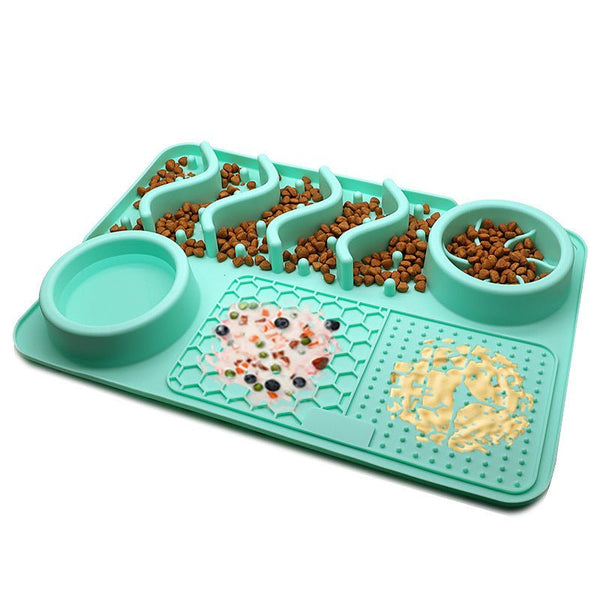 Dog Silicone Licking Pad Pet Licking Mat Silicone Smelling Mat Multifunctional Food Bowl Pets Supplies - Yahko Merchandise