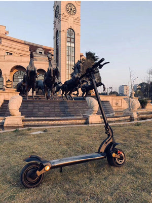 Double Drive Folding Scooter With Wide Tires - Yahko Merchandise