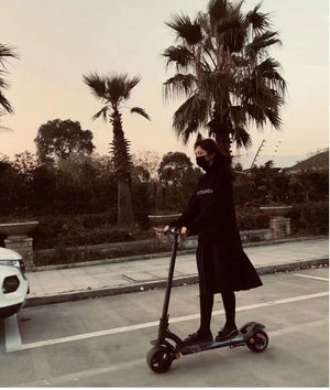 Double Drive Folding Scooter With Wide Tires - Yahko Merchandise