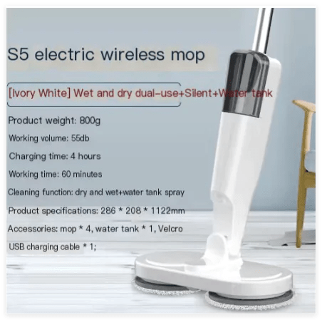 Double Head Electric Spin Mop - Yahko Merchandise