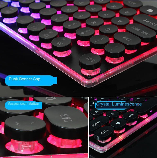 Dragon LED Backlight Gaming USB Wired Keyboard Mouse Set - Yahko Merchandise