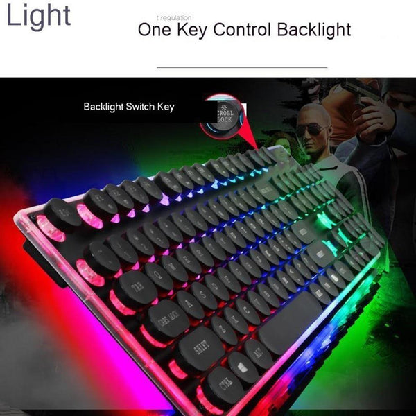 Dragon LED Backlight Gaming USB Wired Keyboard Mouse Set - Yahko Merchandise