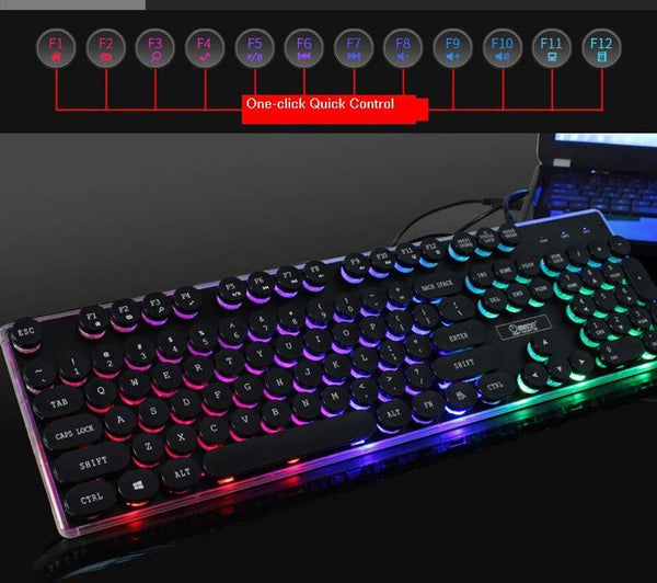 Dragon LED Backlight Gaming USB Wired Keyboard Mouse Set - Yahko Merchandise