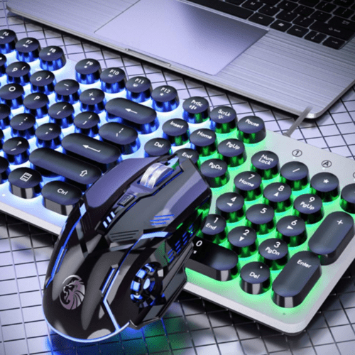 Dragon LED Backlight Gaming USB Wired Keyboard Mouse Set - Yahko Merchandise
