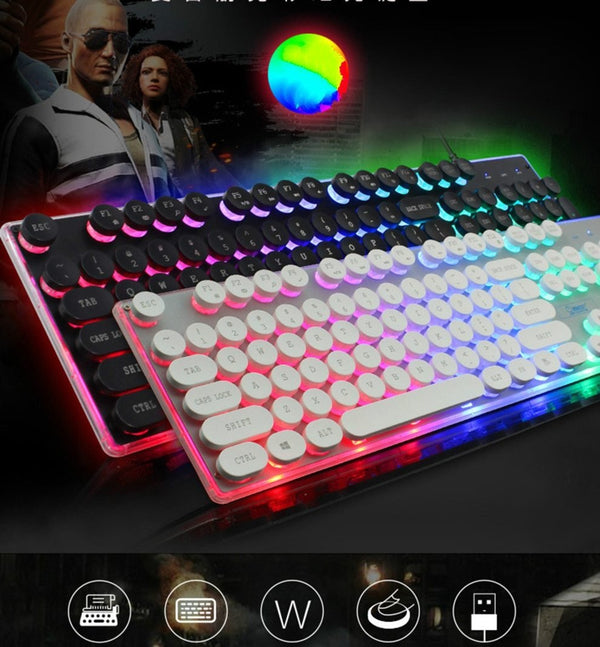Dragon LED Backlight Gaming USB Wired Keyboard Mouse Set - Yahko Merchandise