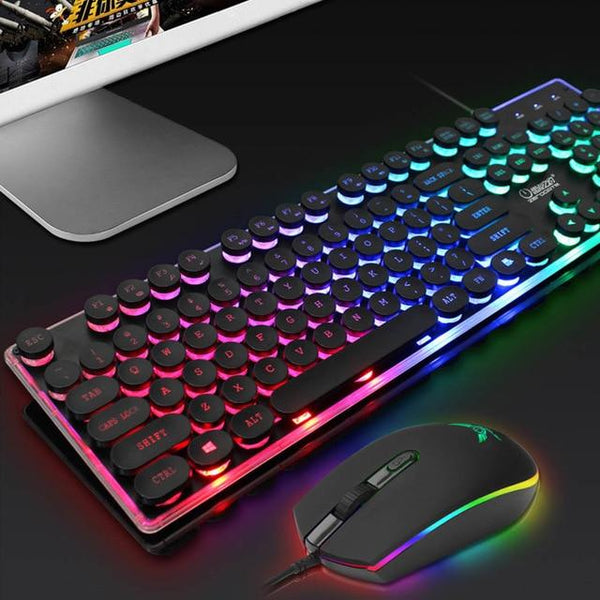 Dragon LED Backlight Gaming USB Wired Keyboard Mouse Set - Yahko Merchandise