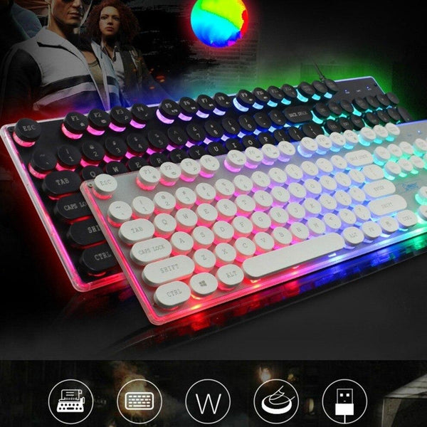 Dragon LED Backlight Gaming USB Wired Keyboard Mouse Set - Yahko Merchandise
