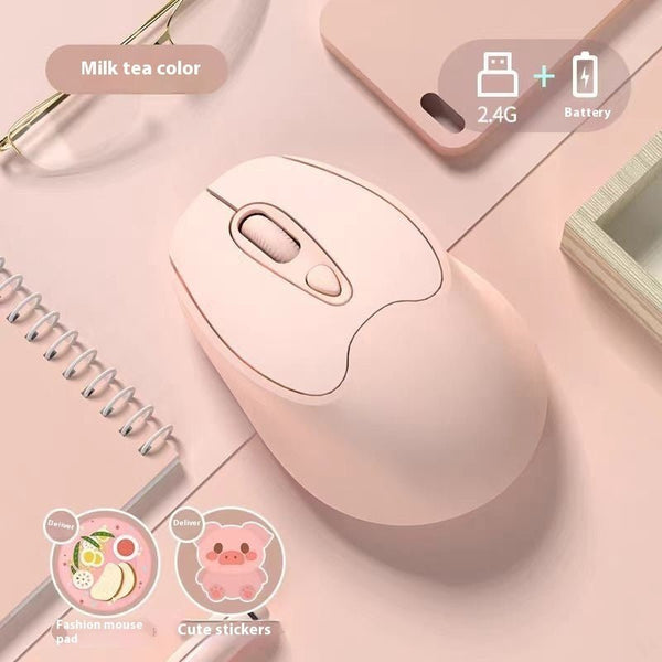 Dual - mode Bluetooth Wireless Mouse Charging Mute Office Game Applicable To Mobile Phones And Tablets - Yahko Merchandise