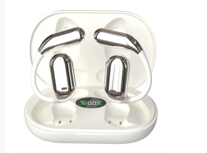 Ear - Mounted Bluetooth Headset with LED Display (One Set) - Yahko Merchandise