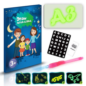 Educational Toy Drawing Pad 3D Magic 8 Light Effects Puzzle Board - Yahko Merchandise