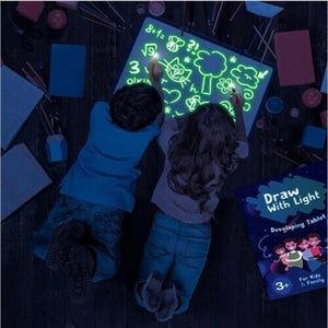 Educational Toy Drawing Pad 3D Magic 8 Light Effects Puzzle Board - Yahko Merchandise